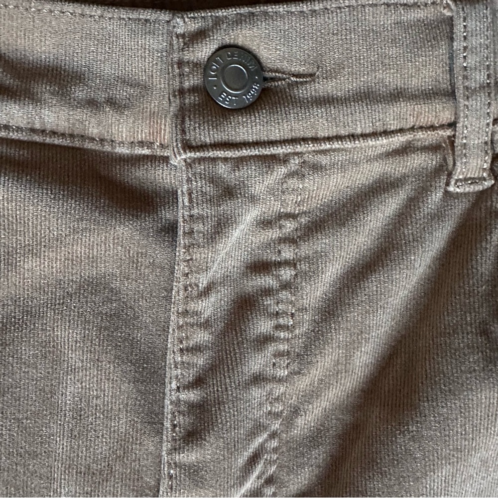 LOFT Tan Corduroy Skinny Pants Women’s Size 30 Stretch - Picture 3 of 11